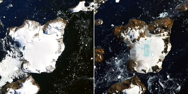 Modificari in Antarctica dupa valul de caldura Foto via CNN