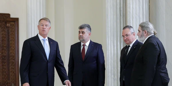 Marcel Ciolacu  Klaus Iohannis  Nicolae Ciuca Varujan Pambuccian  Foto Inquam Photos George Calin (2) jpg