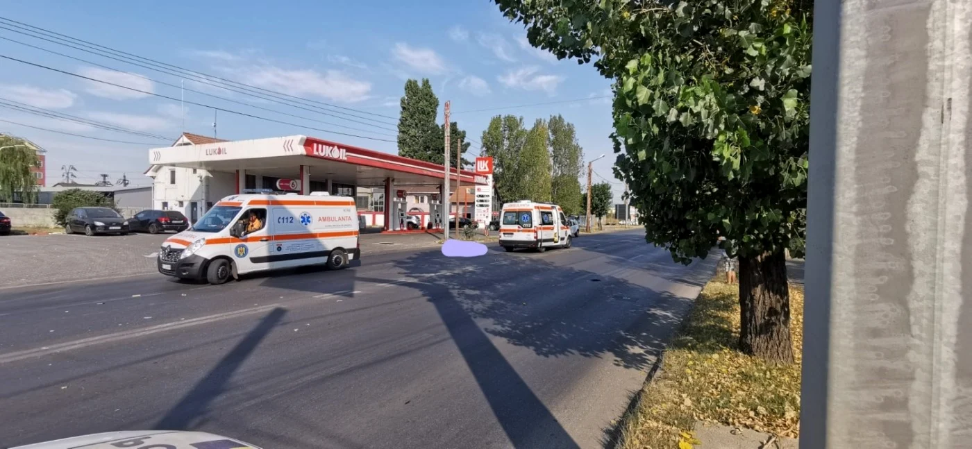 Bărbatul a fost lovit şi aruncat zeci de metri FOTO: martor