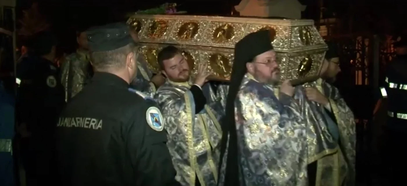 Procesiunea de marţi dimineaţă FOTO captură video