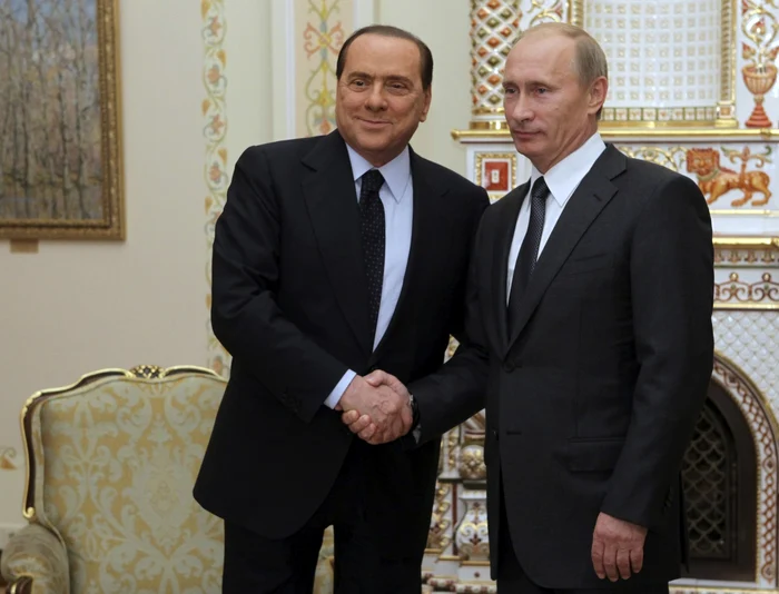 Silvio Berlusconi şi Vladimir Putin FOTO Reuters