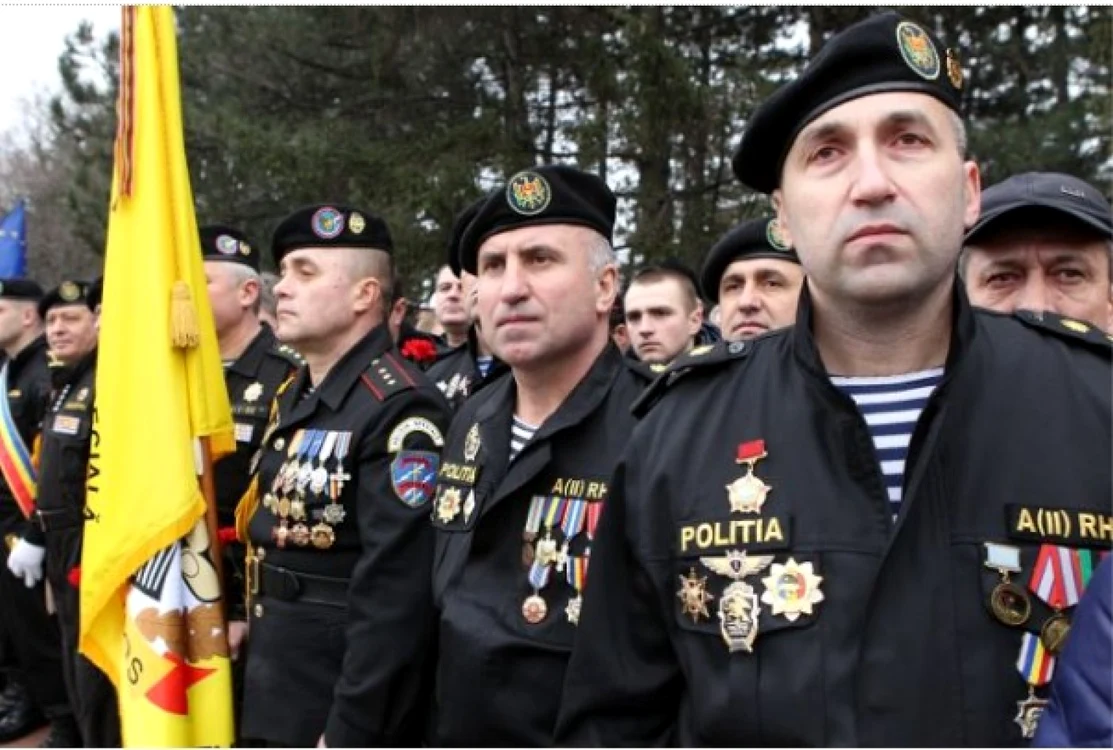 Poliţişti din Republica Moldova, veterani ai confruntării din 1992, cu separatiştii transnistreni. Sursa imaginii: Mircea Druc.