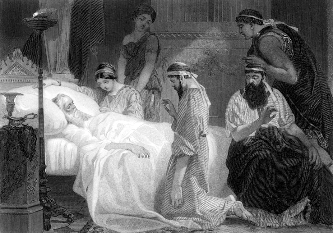 „Moartea lui Pericle”, de Alonzo Chappel (© Wikimedia Commons)