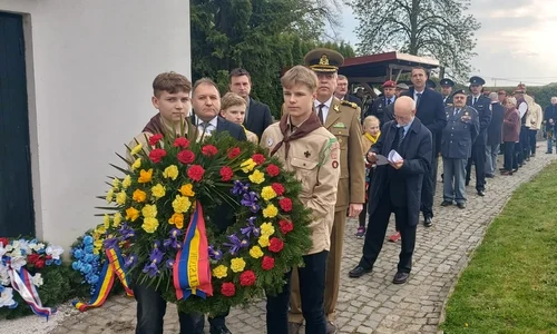 Comemorarea ostașilor români căzuți pentru eliberarea Cehoslovaciei (foto: Ambasada României în Republica Cehă)