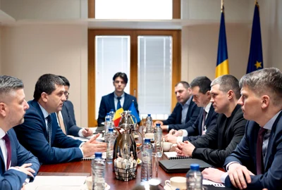 Radu Miruta si Mykhailo Fedorov FOTO Facebook / MApN - Onoare si Patrie