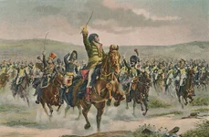 Mareșalul Joachim Murat conduce atacul cavaleriei în timpul Bătăliei de la Jena (© Wikimedia Commons)