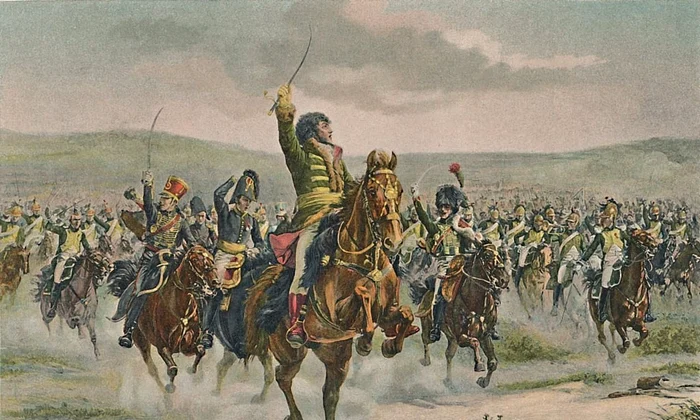 Mareșalul Joachim Murat conduce atacul cavaleriei în timpul Bătăliei de la Jena (© Wikimedia Commons)
