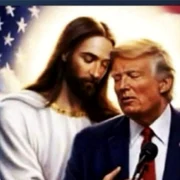 trump poza cu AI imbratisat de iisus FOTO: captură video Truth Social