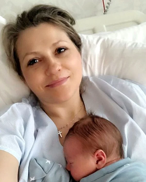 Prima imagine cu băiețelul Mirelei Vaida