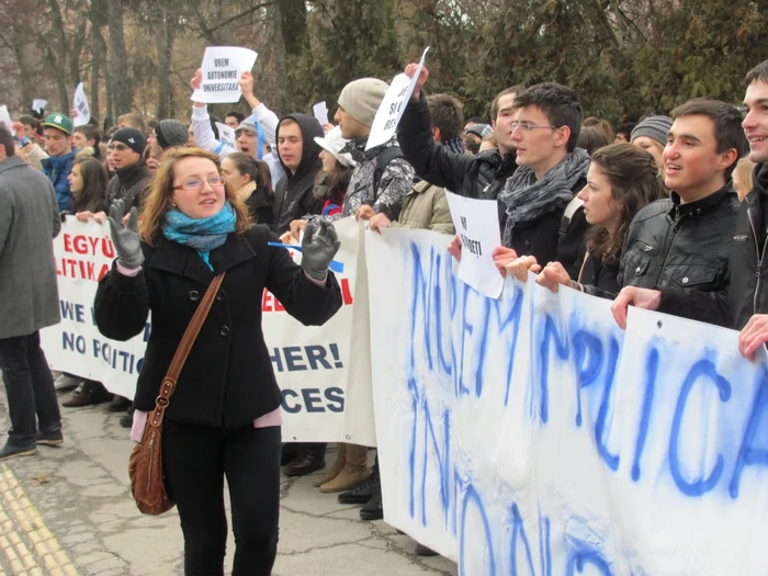 Protestele studenţilor români de la UMF au avut finalitate