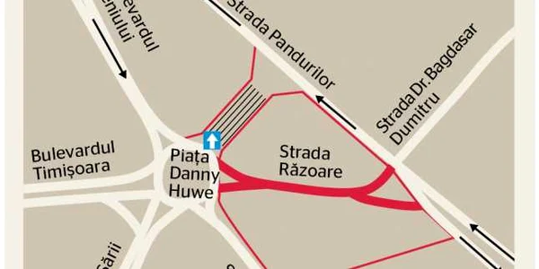 Strada Răzoare dispare în forma actuală