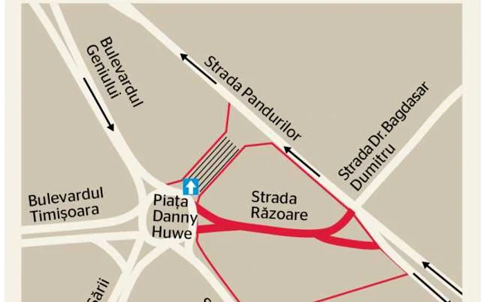 Strada Răzoare dispare în forma actuală