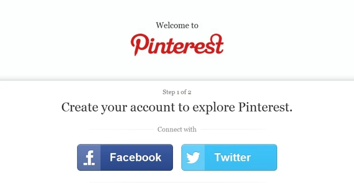 Utilizatorii îşi pot folosi contul de Facebook sau Twitter şi pe Pinterest.