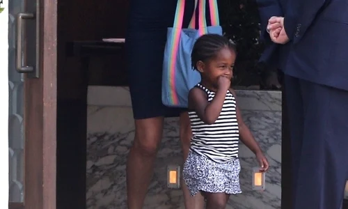 *EXCLUSIVE* Charlize Theron takes her kids to Cecconi's for lunch jpeg