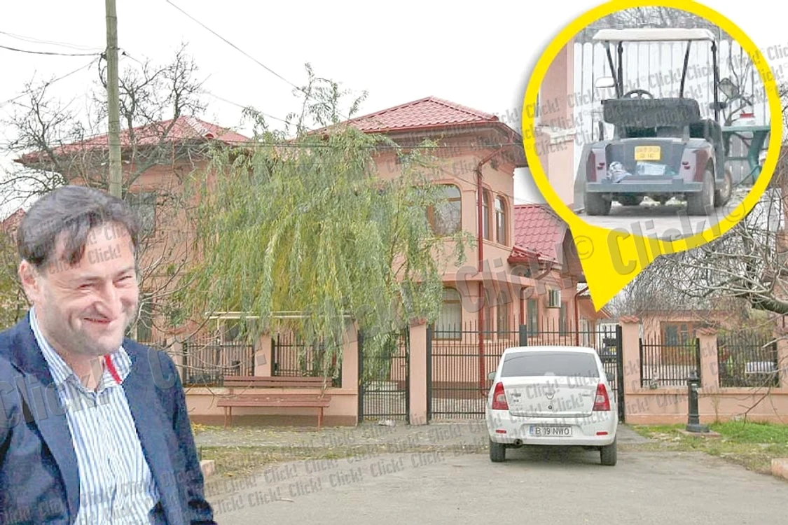 Miliardarul locuieşte într-o vilă superbă împreună cu mama sa. În curtea casei are o maşinuţă de golf (Fotografii: Dorin Constanda, Click!, Money.ro)