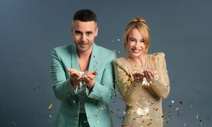 Sandra Izbașa și Răzvan Bănică foto Antena 14 jpg
