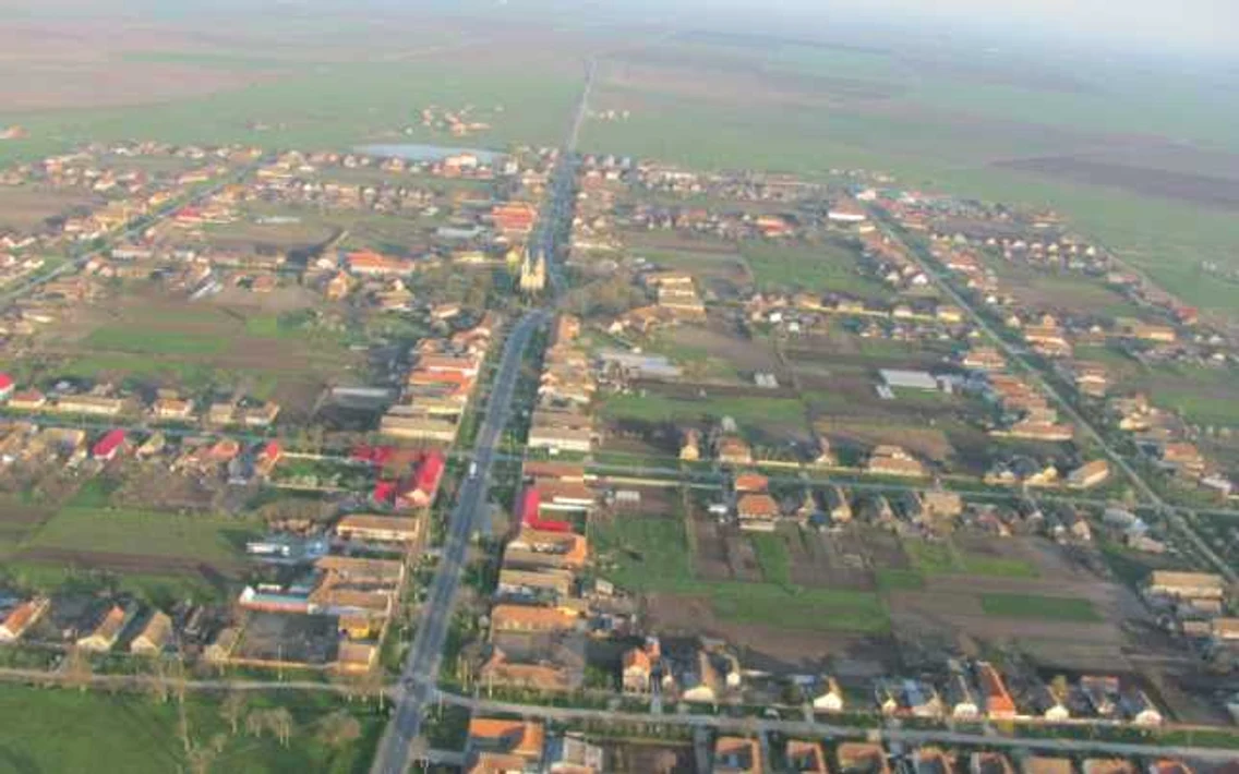Şandra văzută din balon FOTO Ştefan Both