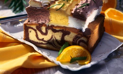 Sponge Cake with Ice cream jpeg