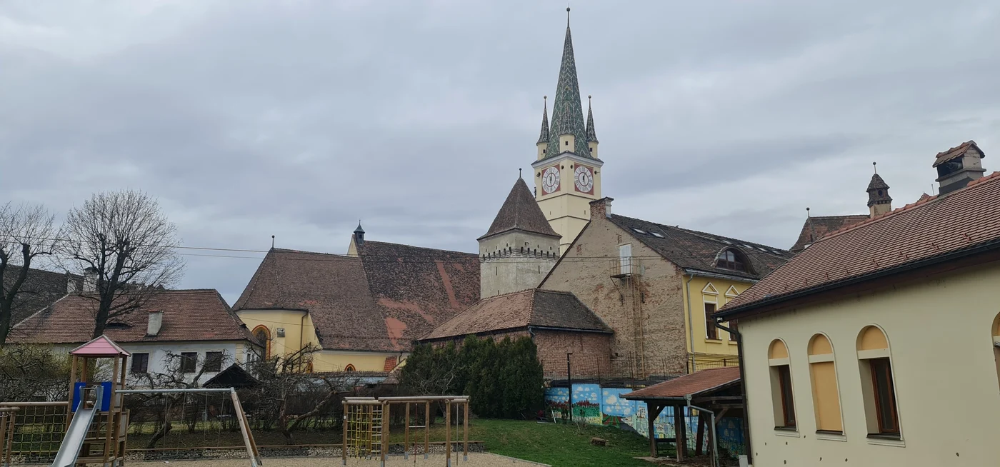 Descoperirea a fost făcită în Biserica Evanghelică Sfânta Margareta din Mediaș. FOTO: Adinel Dincă
