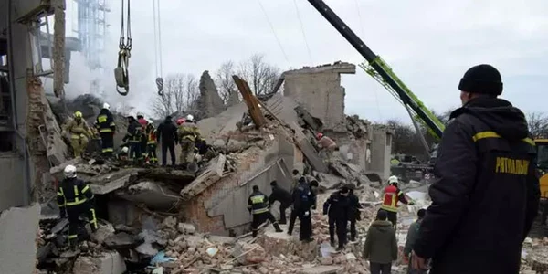 Atacul asupra unui turn de televiziune din satul Antopil lângă Rivne foto twitter