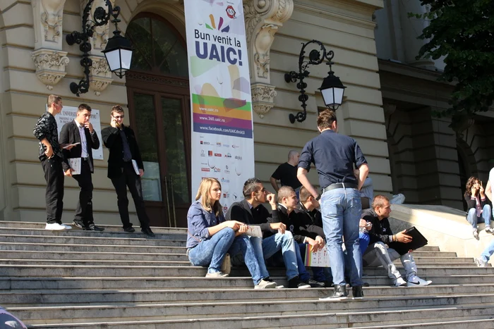 Studenţii în prima zi din anul universitar