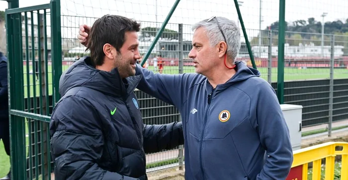 Cristi Chivu și Jose Mourinho au rămas în relații amicale. Foto Getty images