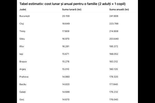 Cât costă un trai decent în România, în 2025