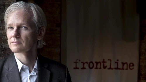 Julian Assange la Frontline Club Bucureşti jpeg