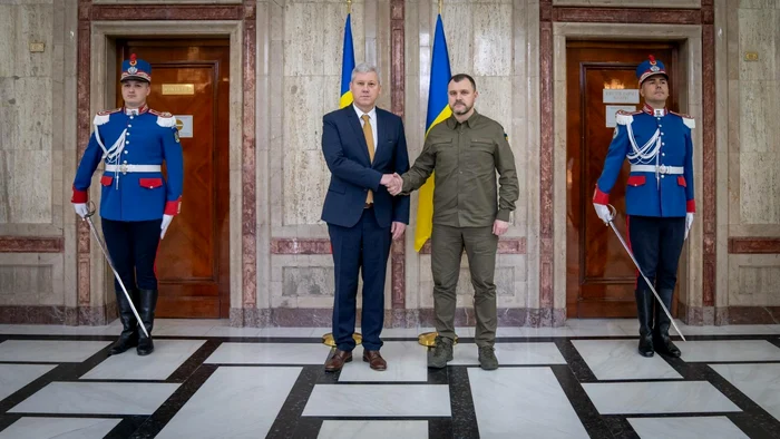 Cătălin Predoiu și omologul său ucrainean, Ihor Klymenko FOTO: MAI