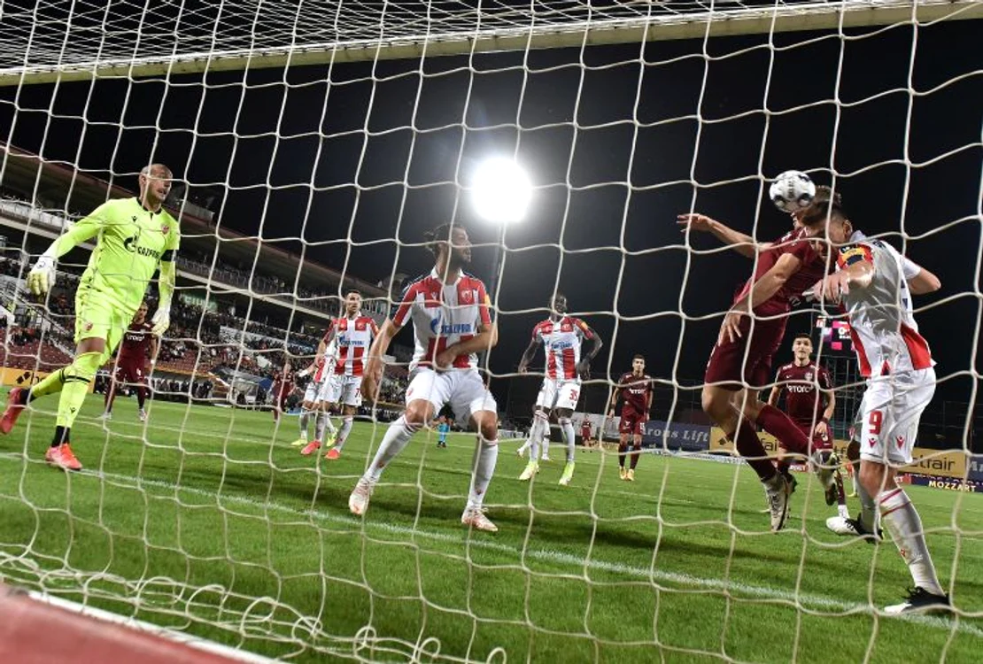 Debeljuh a marcat singurul gol al clujenilor în dubla manșă cu Steaua RoșieFOTO: Sportpictures.eu
