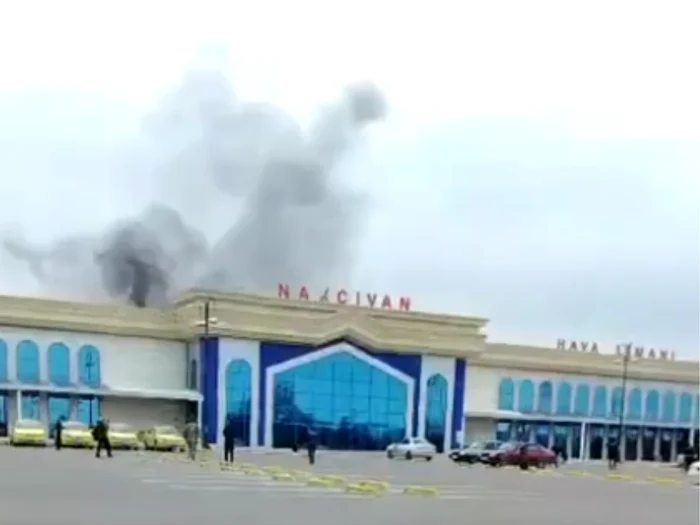 Aeroportul din Azerbaidjan vizat de atac/FOTO: X @nexta_tv