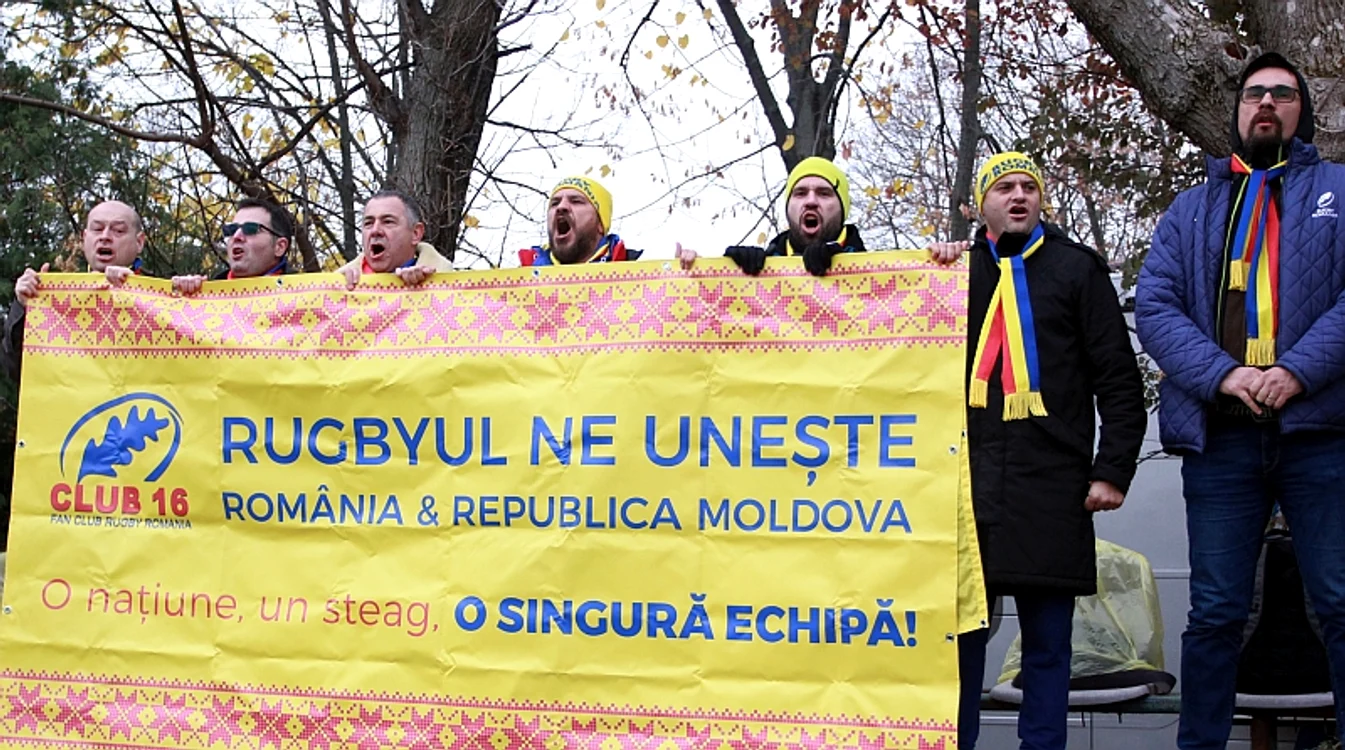 Suporterii din Club 16 propun alcătuirea unei echipe de rugby comune a României și Republicii MoldovaFoto: Marian Burlacu