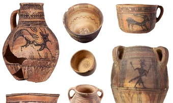 Ceramica pictată Qurayyah „de marcă” antică QPW 4, cunoscută anterior sub numele de „Ceramică madianită” (© Marta Luciani, Qurayyah Joint Archaeological Project CCBY 4.0)