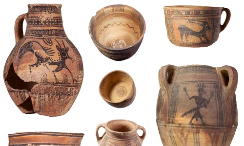 Ceramica pictată Qurayyah „de marcă” antică QPW 4, cunoscută anterior sub numele de „Ceramică madianită” (© Marta Luciani, Qurayyah Joint Archaeological Project CCBY 4.0)