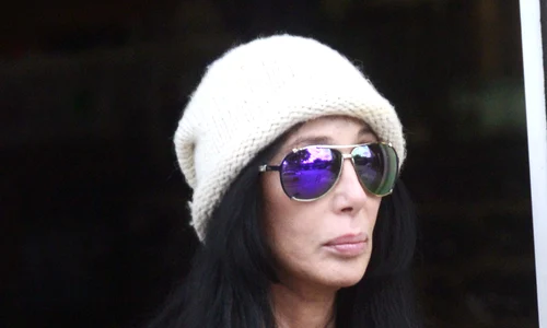 EXCLUSIVE: Singer/Actress Cher looking a lot younger then her 69 years although she turns 70 in a few weeks is spotted while out and abut in Brentwood, Ca jpeg