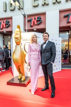 Sonia Argint și afaceristul Daniel Pintilie la Premiile GOPO 2024. FOTO: Adrian Holerga, Gopo