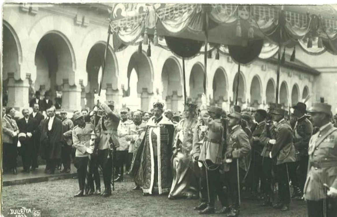 Regele Ferdinand şi regina Maria în ziua încoronării din 1922.