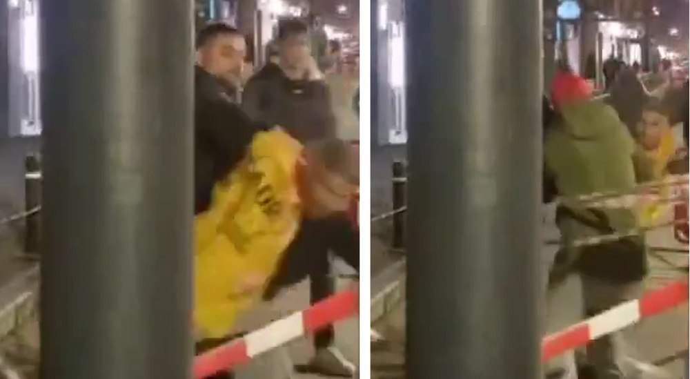Bătaie în fața sediului AUR, între voluntarii lui Simion și cei ai lui Gavrilă. Acuzații de furt și agresiune