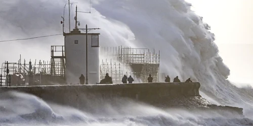 Furtuna Eunice - Ţara Galilor Porthcawl - 18 feb 2022 / FOTO Getty Images