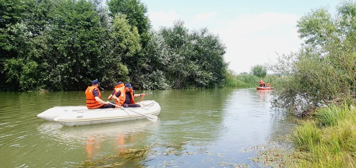 cioban înecat în râul Siret, FOTO: ISU Suceava