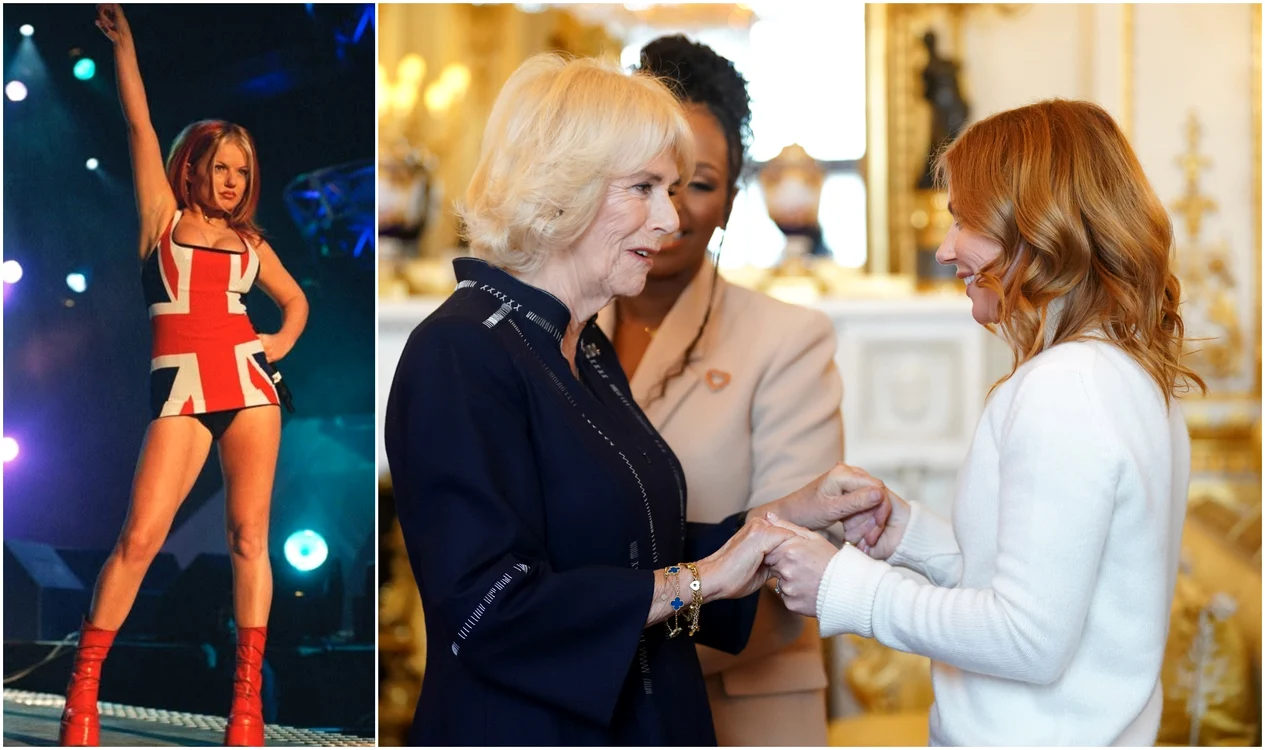 Regina Camilla și Geri Halliwell aka Ginger Spice din Spice Girls   FOTO Getty Images jpg