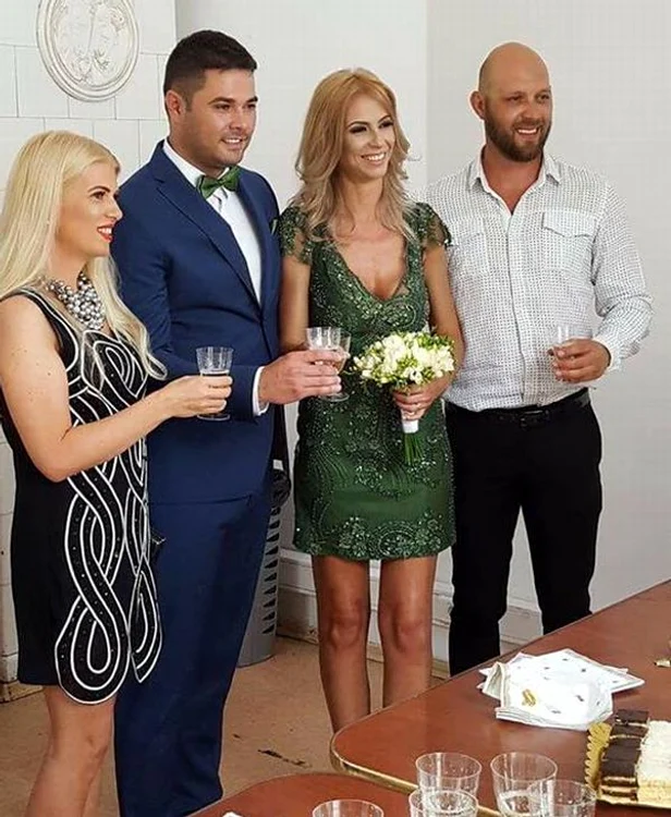 Lidia Niculescu a devenit doamna Stănescu după cununia cu Florin, un poliţist de la Craiova