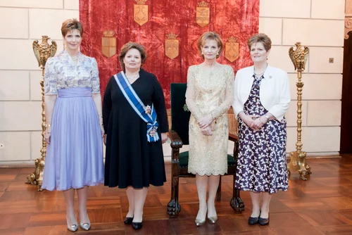 Cele patru fiice ale Regelui Mihai: Principesa Maria, Principesa Sofia, Principesa Margareta, Principesa Elena