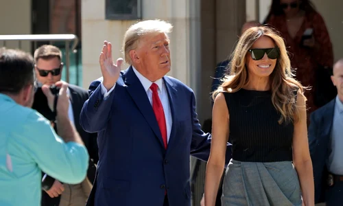 Melania Trump l a insotit pe Donald Trump la votul de la mijlocul mandatului Profimedia (1) jpg