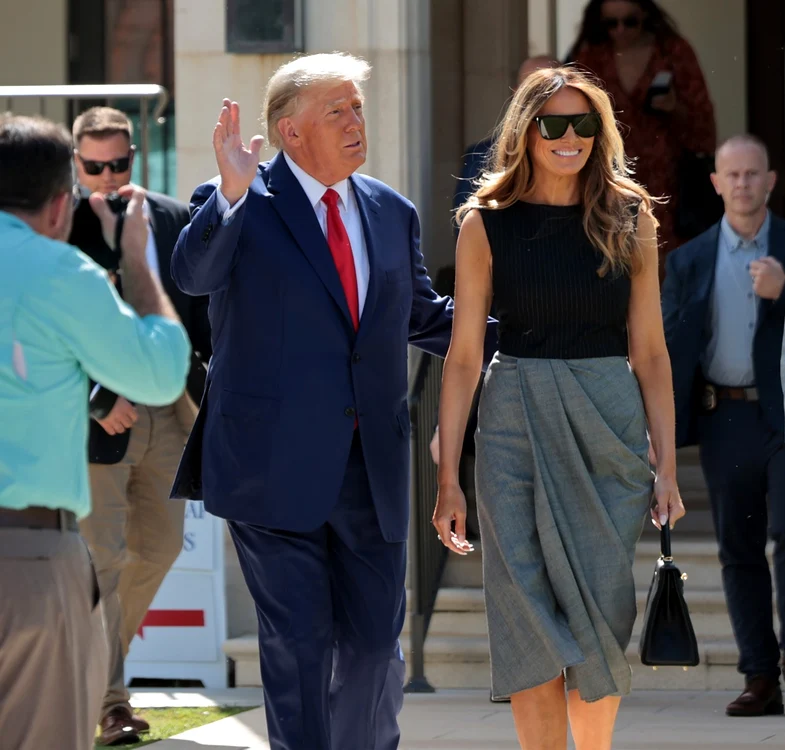 Melania Trump l a insotit pe Donald Trump la votul de la mijlocul mandatului Profimedia (1) jpg