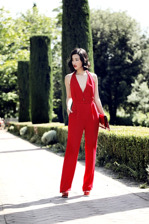 red jumpsuit red clutch jpg jpeg