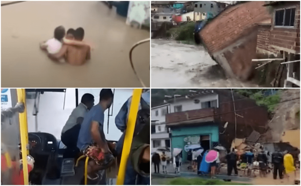 Stare de urgență în cinci municipalități din Brazilia. Ploile puternice au ucis 19 persoane