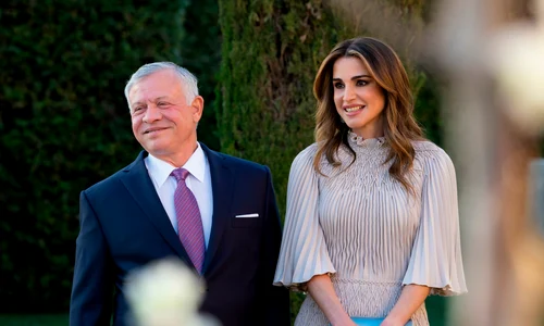 Regele Abdullah II Al Hussein și Regina Rania Al Abdullah la Amman, 12 martie 2023, Profimedia jpg
