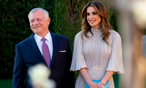 Regele Abdullah II Al Hussein și Regina Rania Al Abdullah la Amman, 12 martie 2023, Profimedia jpg