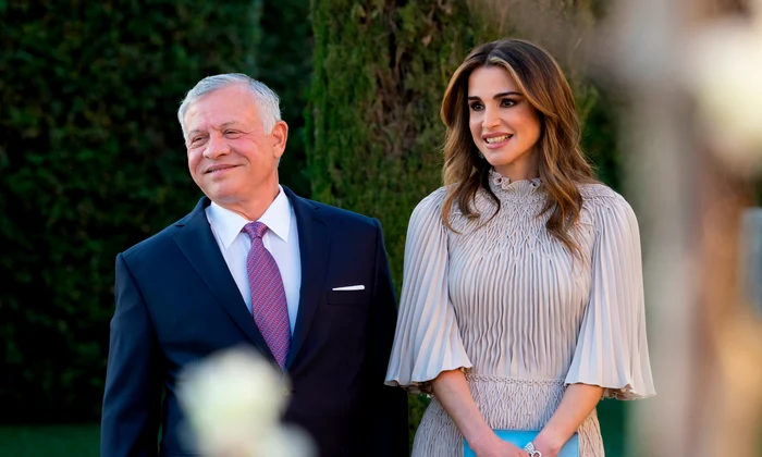 Regele Abdullah II Al Hussein și Regina Rania Al Abdullah la Amman, 12 martie 2023, Profimedia jpg